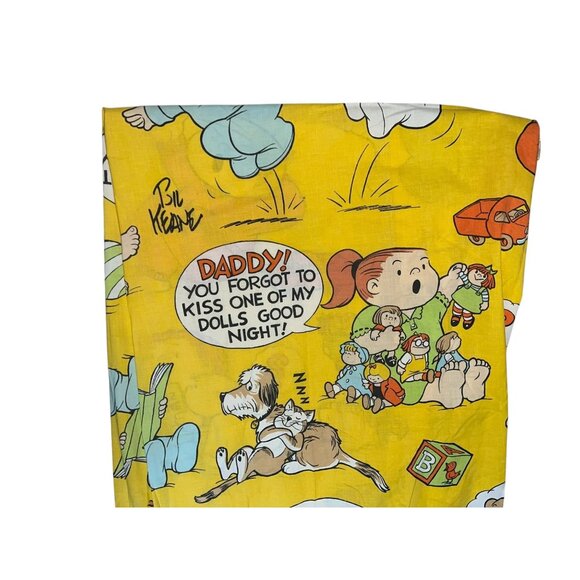 Vintage Burlington House Gold Star Family Circus Twin Fitted Bed Sheet Cotton/Po - Picture 1 of 10